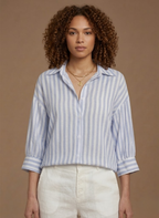 Areleon | Women’s Striped Casual Blouse – Classic Long Sleeve Shirt