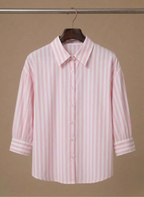 Areleon | Women’s Striped Casual Blouse – Classic Long Sleeve Shirt