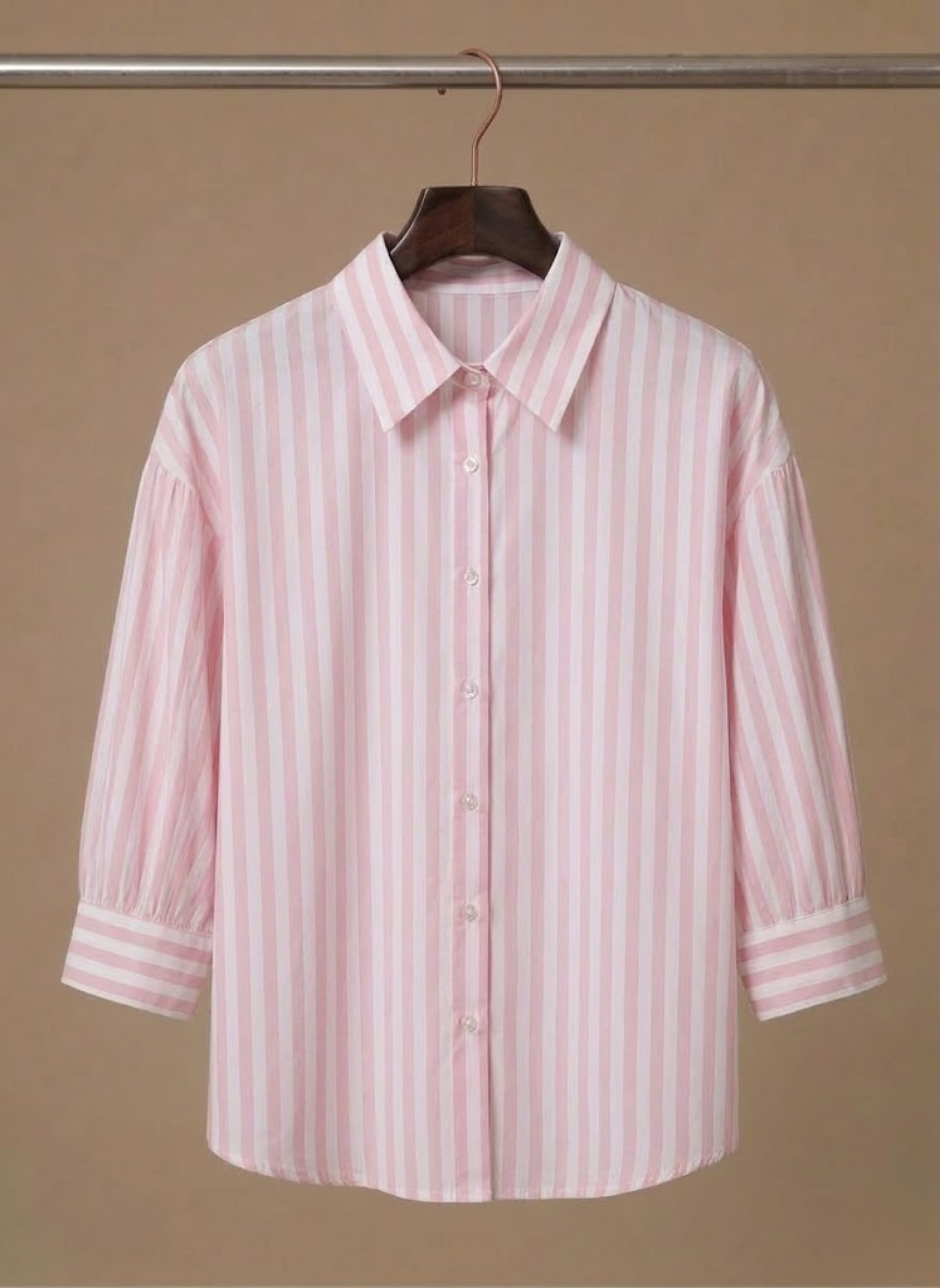 Areleon | Women’s Striped Casual Blouse – Classic Long Sleeve Shirt