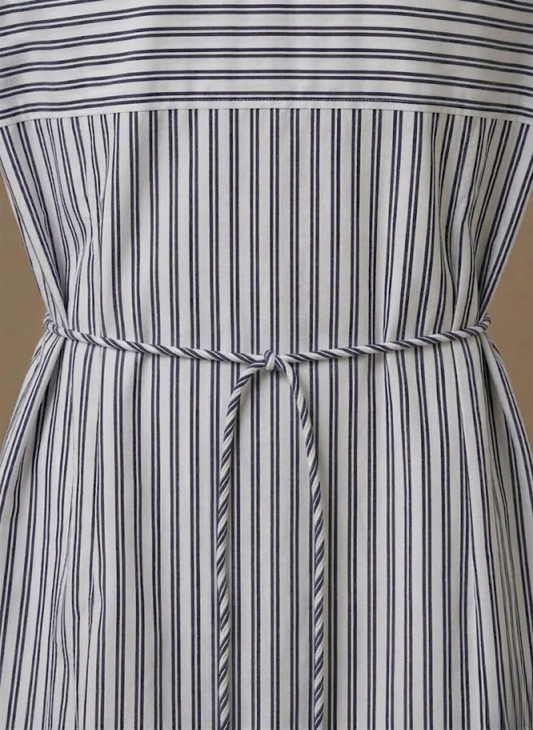 Areleon | Women’s Striped Tie Waist Shirt Dress Long Sleeve Casual Midi