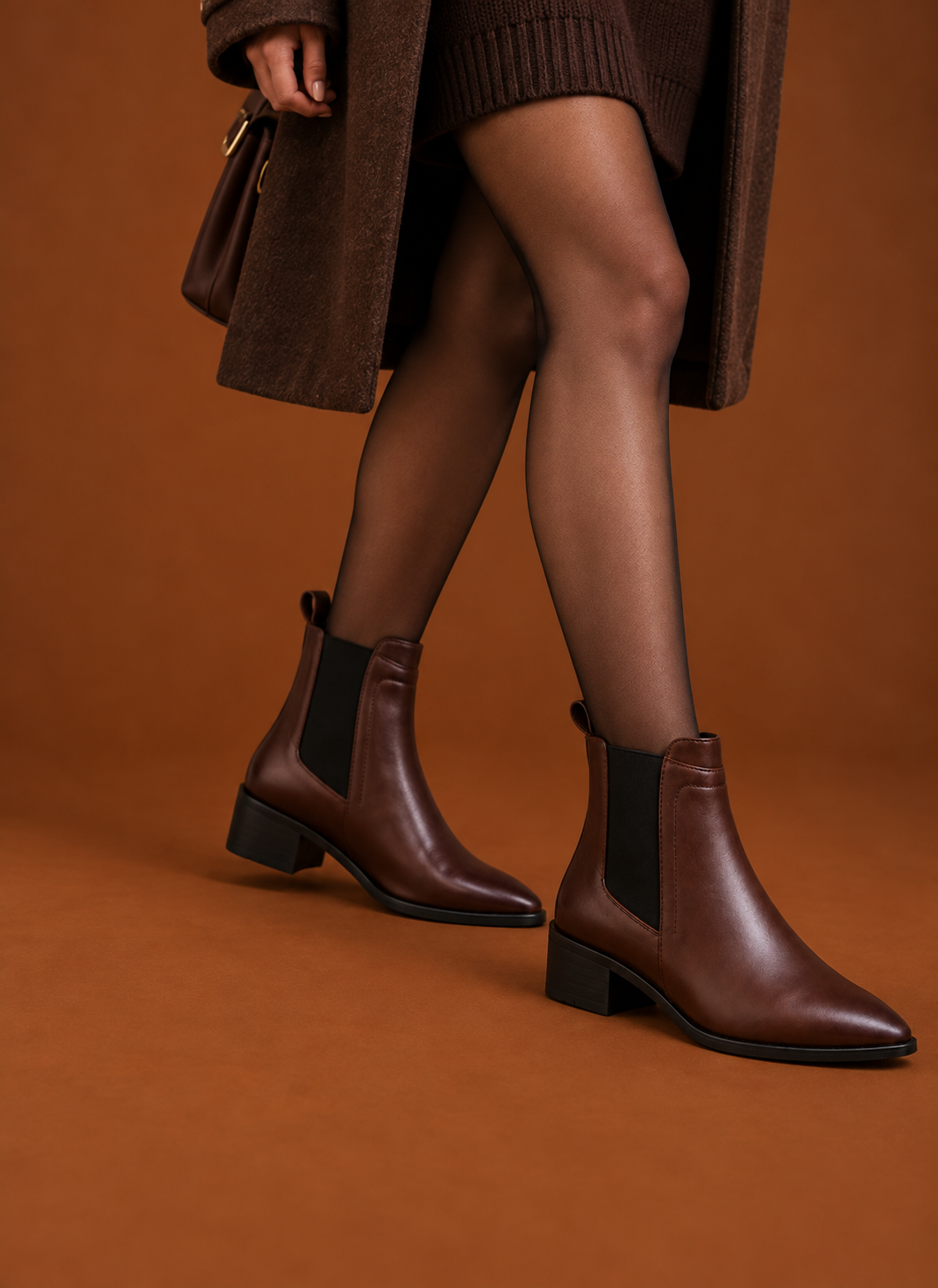 Women's Chelsea Boots - Pointed Toe Block Heel Ankle Boots | Areleon