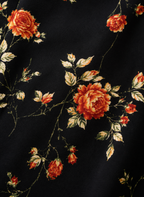 Areleon | Women’s Short Sleeve Floral Midi Dress with Button Front