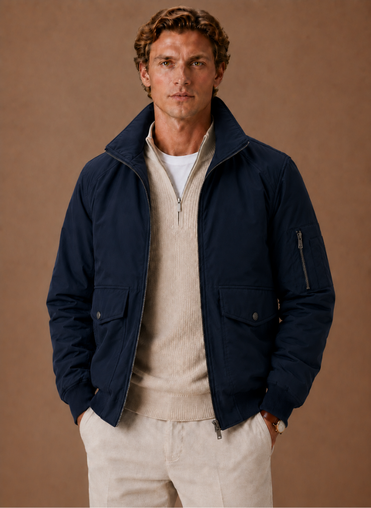 Men's Lightweight Bomber Jacket Casual Zip Jacket | Areleon