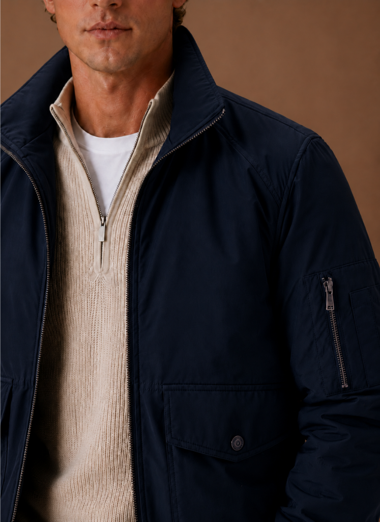 Men's Lightweight Bomber Jacket Casual Zip Jacket | Areleon