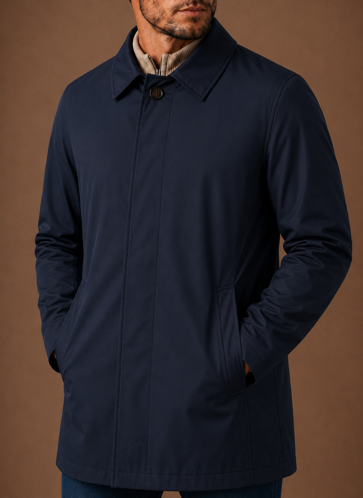 Men's Classic Trench Coat Lightweight Water-Resistant Jacket | Areleon