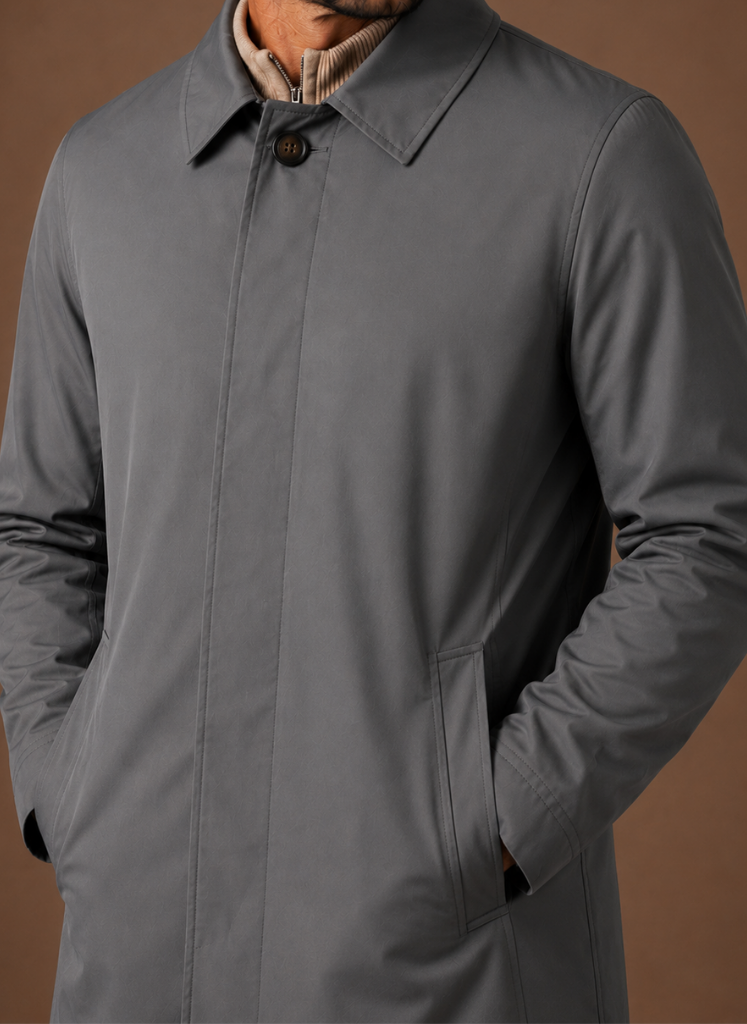 Men's Classic Trench Coat Lightweight Water-Resistant Jacket | Areleon