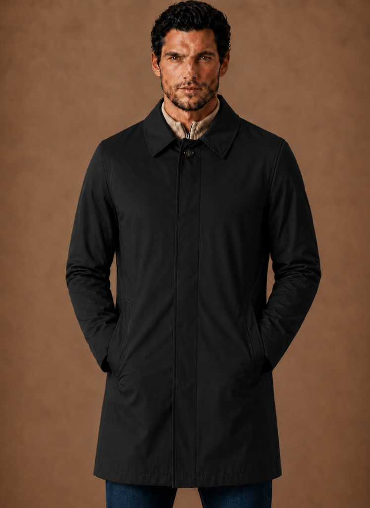 Men's Classic Trench Coat Lightweight Water-Resistant Jacket | Areleon