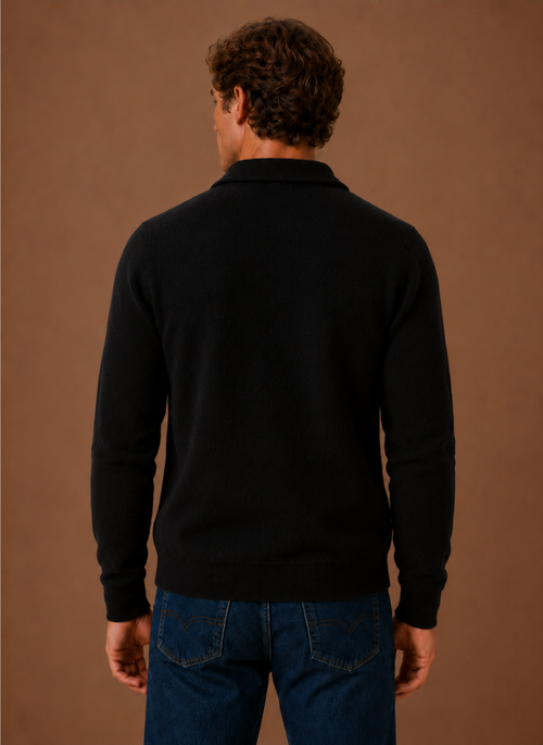 Men's Knit Jacket Full Zip Overshirt Smart Casual | Areleon