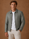 Men's Leather Look Jacket Classic Zip Jacket | Areleon