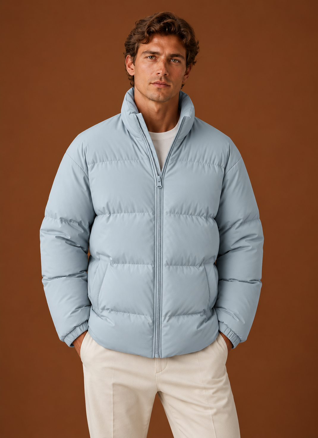 Men's Puffer Jacket - Quilted Winter Coat | Areleon