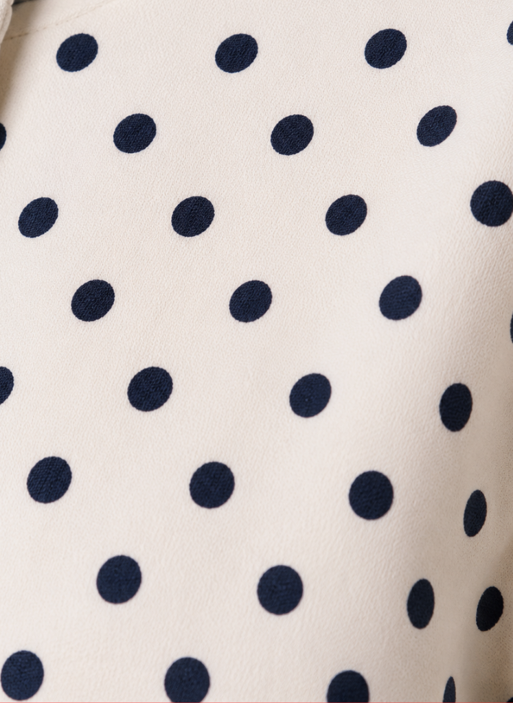 Women's Polka Dot Lightweight Jacket Casual Drawstring Coat | Areleon