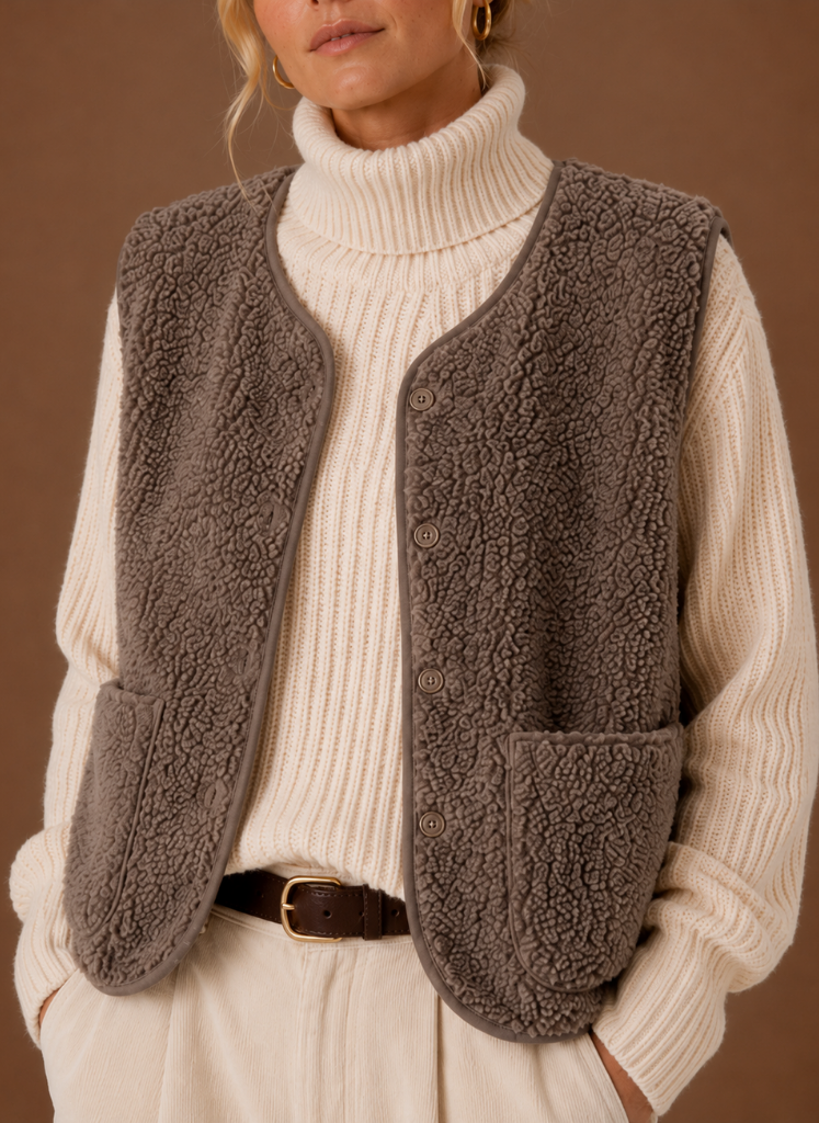 Women's Teddy Fleece Vest | Areleon