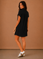 Women’s Textured Shirt Mini Dress – Elegant Summer Daywear | Areleon