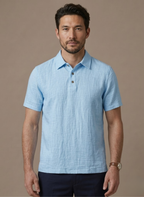Areleon | Men’s Linen Beach Shirt Lightweight Breathable Summer Button Up