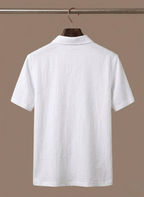 Areleon | Men’s Linen Beach Shirt Lightweight Breathable Summer Button Up