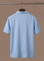 Areleon | Men’s Linen Beach Shirt Lightweight Breathable Summer Button Up