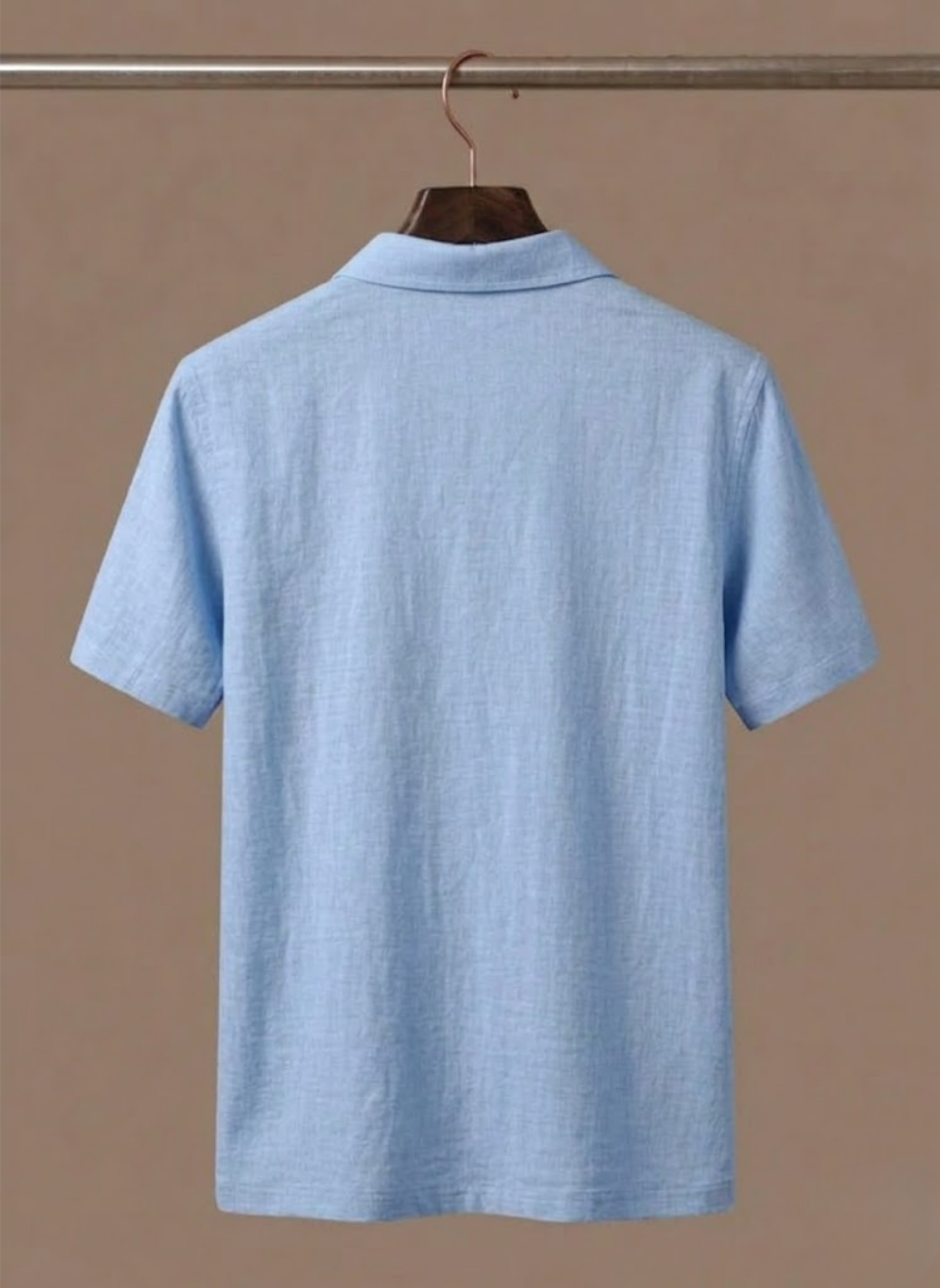 Areleon | Men’s Linen Beach Shirt Lightweight Breathable Summer Button Up