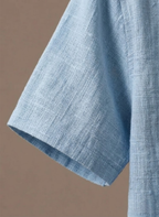 Areleon | Men’s Linen Beach Shirt Lightweight Breathable Summer Button Up