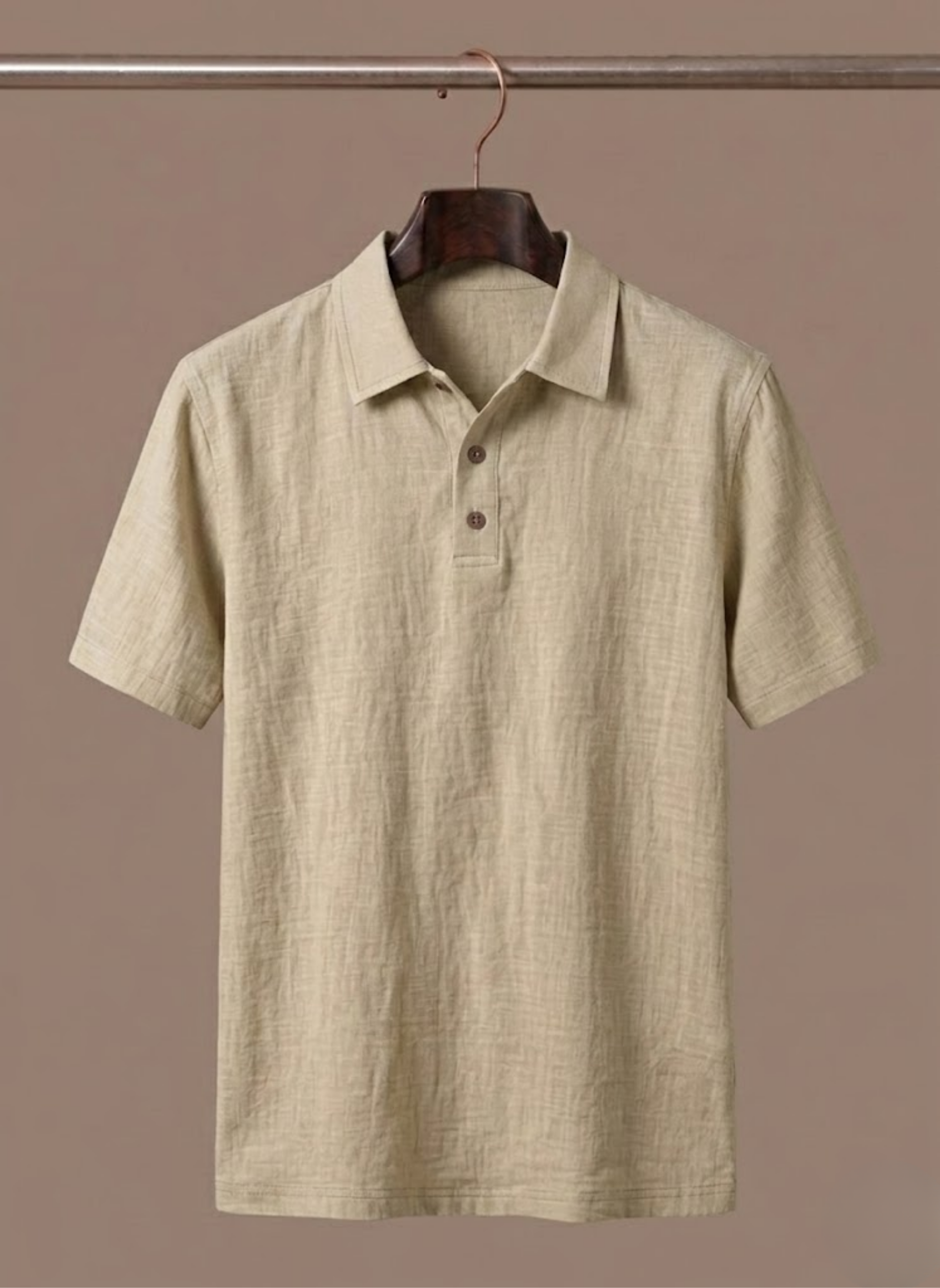 Areleon | Men’s Linen Beach Shirt Lightweight Breathable Summer Button Up