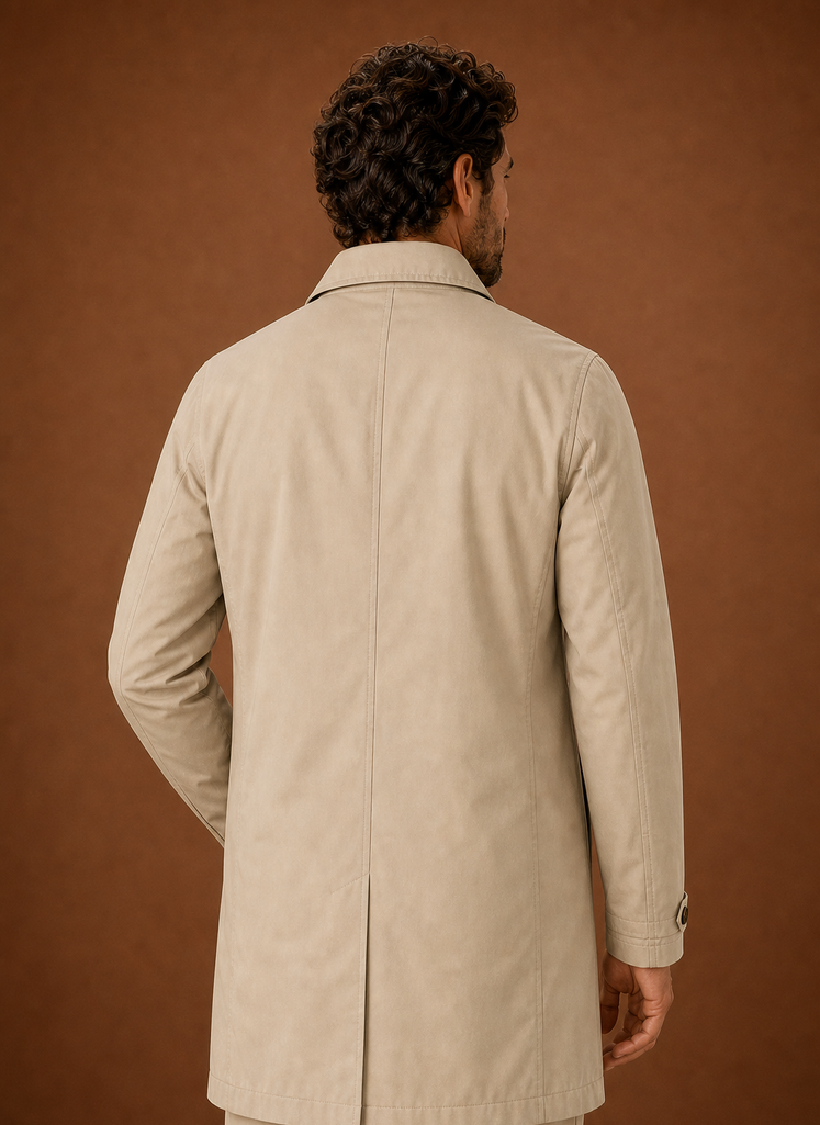 Men's Classic Trench Coat Lightweight Water-Resistant Jacket | Areleon