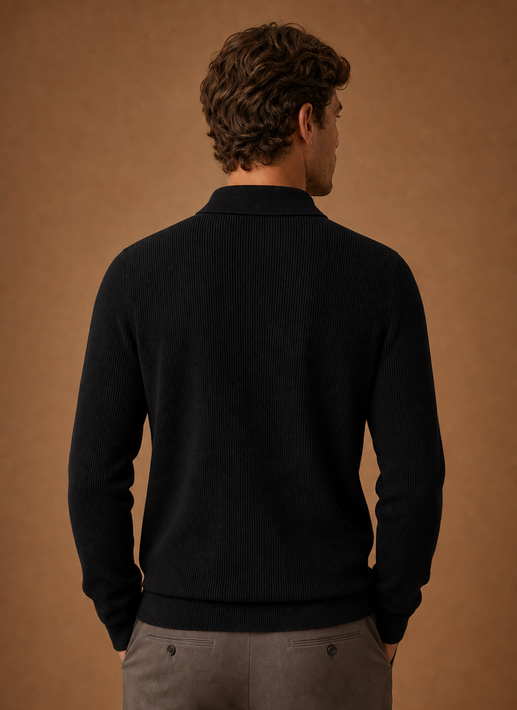 Men's Knit Cardigan - Button Front V-Neck Sweater Long Sleeve | Areleon
