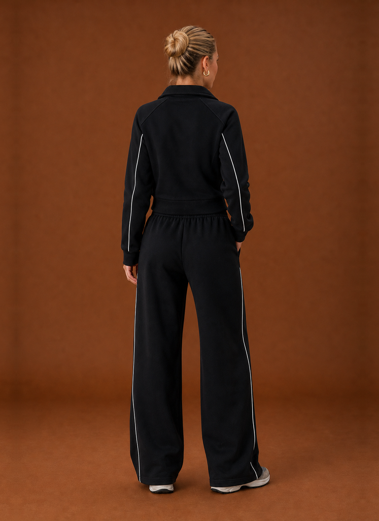 Back view of the Areleon women's full-zip tracksuit showing jacket and joggers