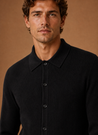 Men's Knit Cardigan - Button Front V-Neck Sweater Long Sleeve | Areleon