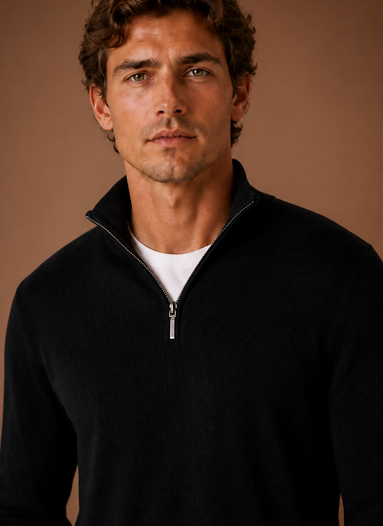 Close-up of button-front and chest pocket detail on men's shirt jacket