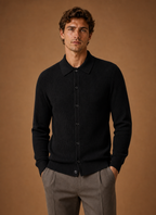 Men's Knit Cardigan - Button Front V-Neck Sweater Long Sleeve | Areleon