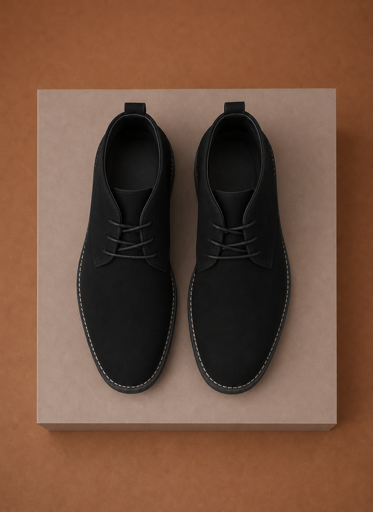 Men's Lace Up Chukka Ankle Boots side view
