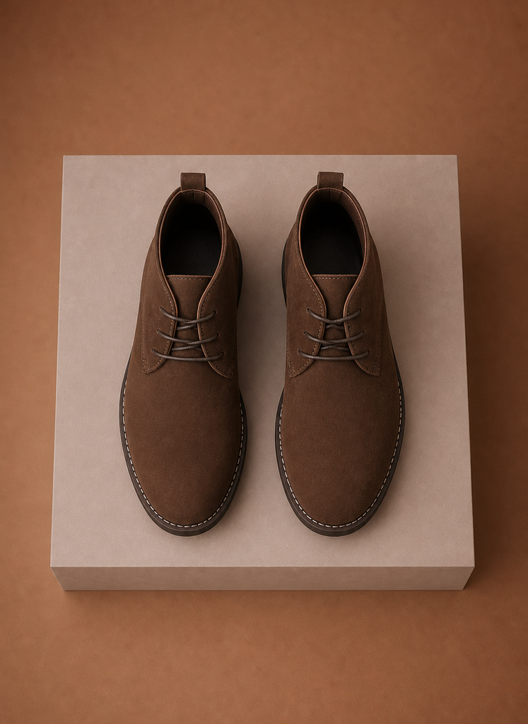 Men's Lace Up Chukka Ankle Boots side view