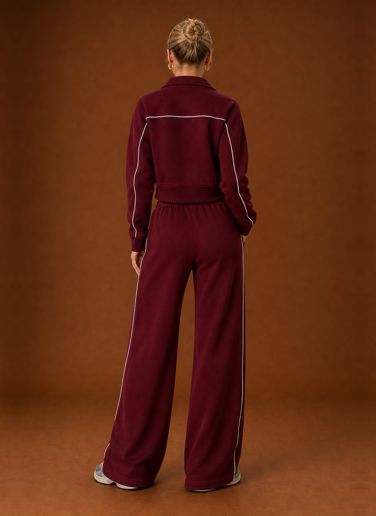 Back view of the Areleon women's full-zip tracksuit showing jacket and joggers