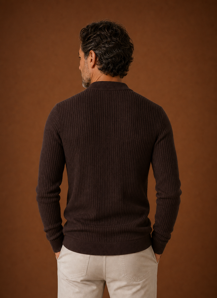 Back view of the Areleon men's sweater shirt showing a clean silhouette