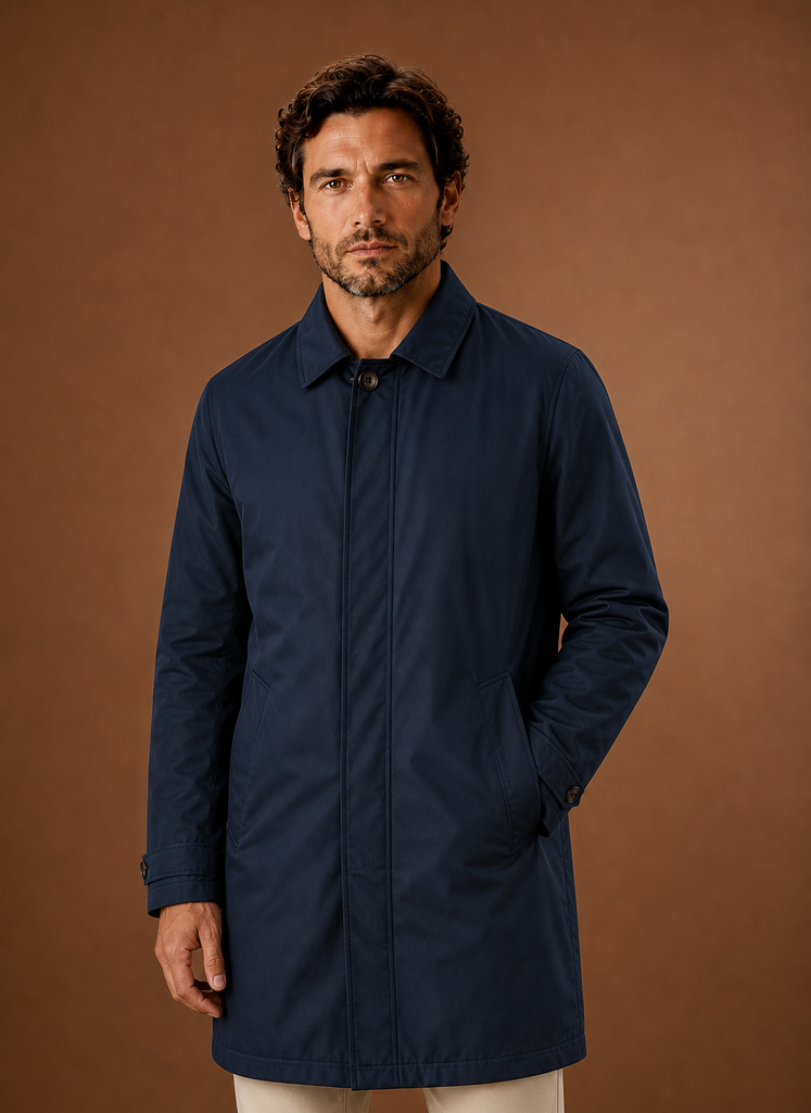 Men's Classic Trench Coat Lightweight Water-Resistant Jacket | Areleon