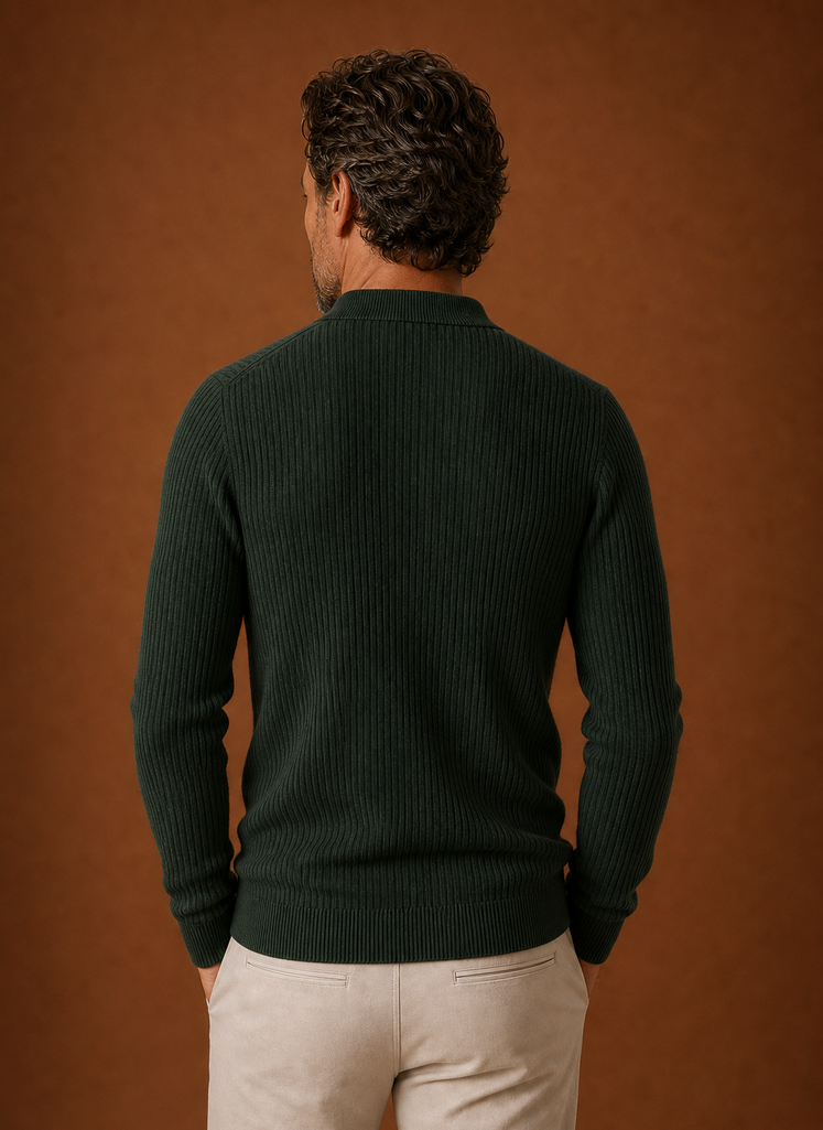 Back view of the Areleon men's sweater shirt showing a clean silhouette