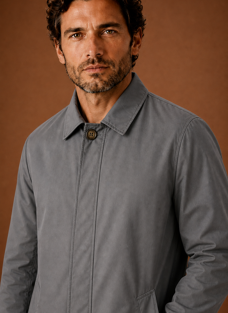 Men's Classic Trench Coat Lightweight Water-Resistant Jacket | Areleon