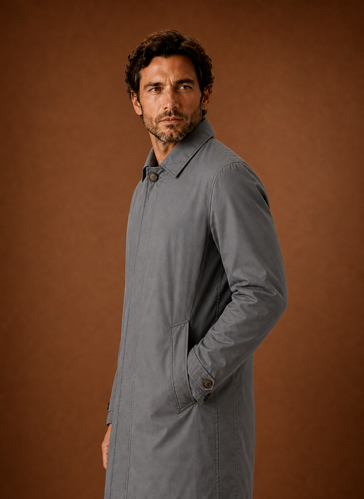 Men's Classic Trench Coat Lightweight Water-Resistant Jacket | Areleon