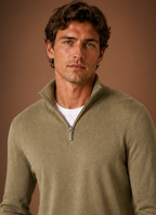 Close-up of button-front and chest pocket detail on men's shirt jacket