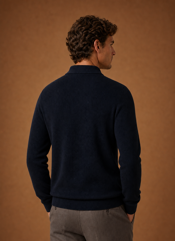 Men's Knit Cardigan - Button Front V-Neck Sweater Long Sleeve | Areleon