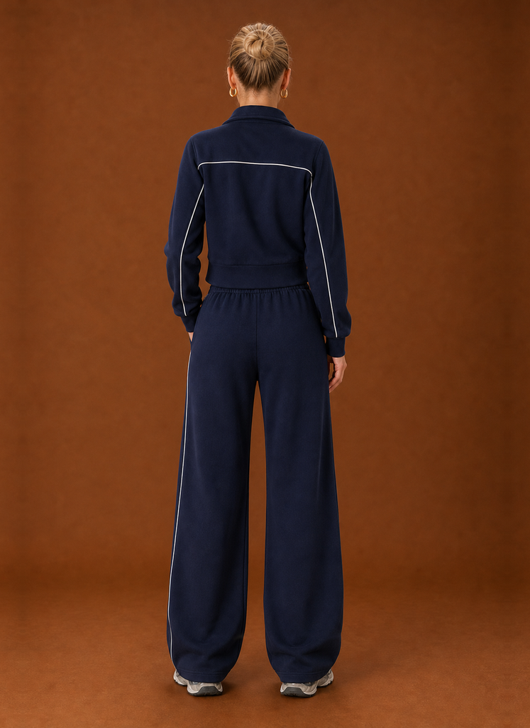 Back view of the Areleon women's full-zip tracksuit showing jacket and joggers