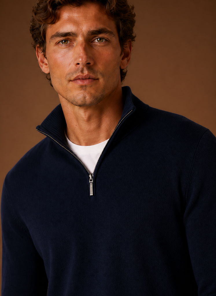 Close-up of button-front and chest pocket detail on men's shirt jacket