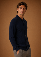 Men's Knit Cardigan - Button Front V-Neck Sweater Long Sleeve | Areleon