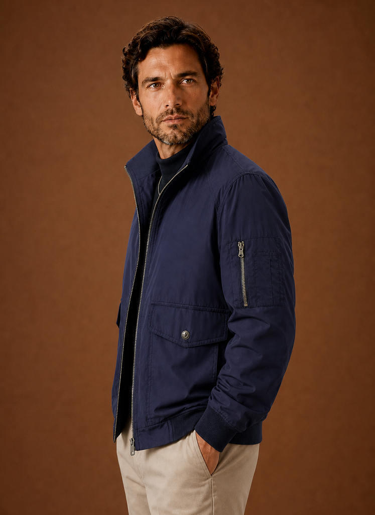 Men's Lightweight Bomber Jacket Casual Zip Jacket | Areleon