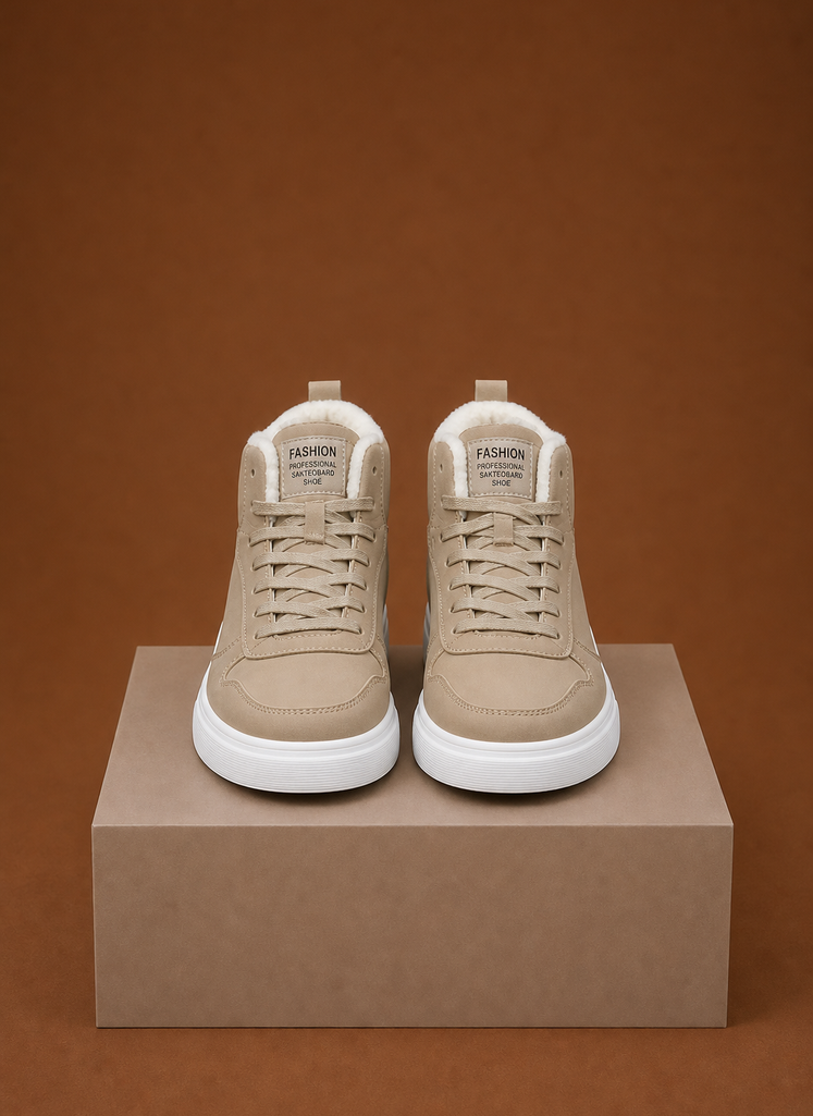Men's Fleece Lined High Top Winter Sneakers | Areleon