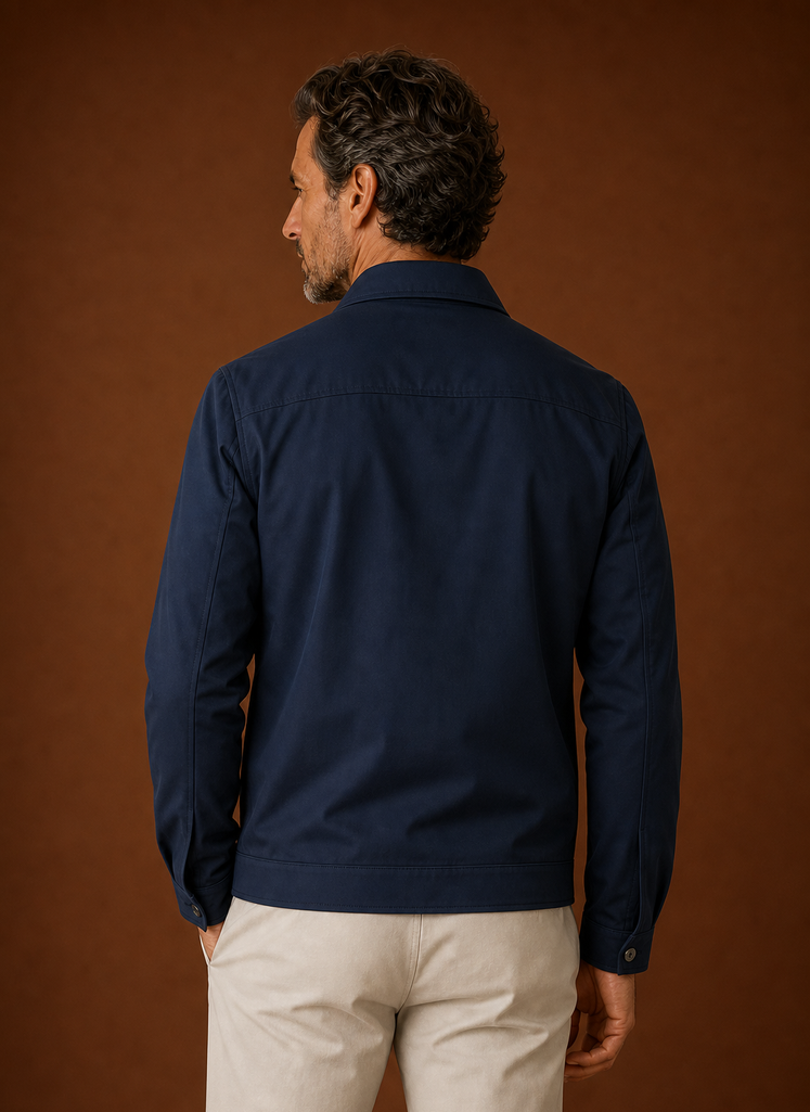 Men's Lightweight Zip Up Jacket back view