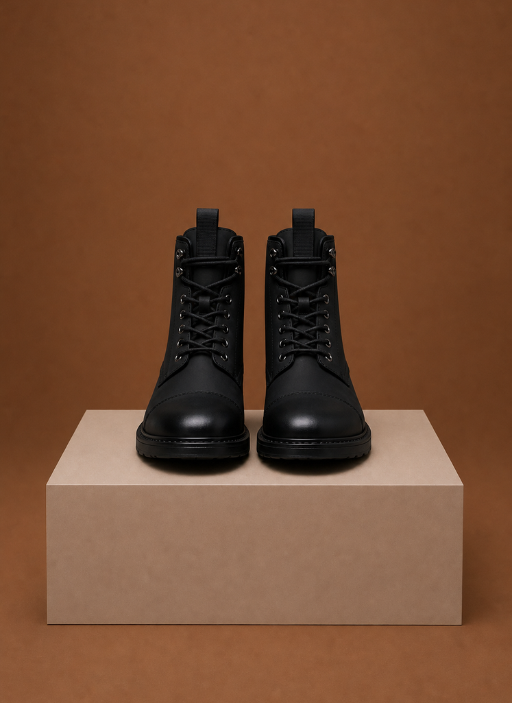 Men's Lace Up Combat Ankle Boots | Areleon