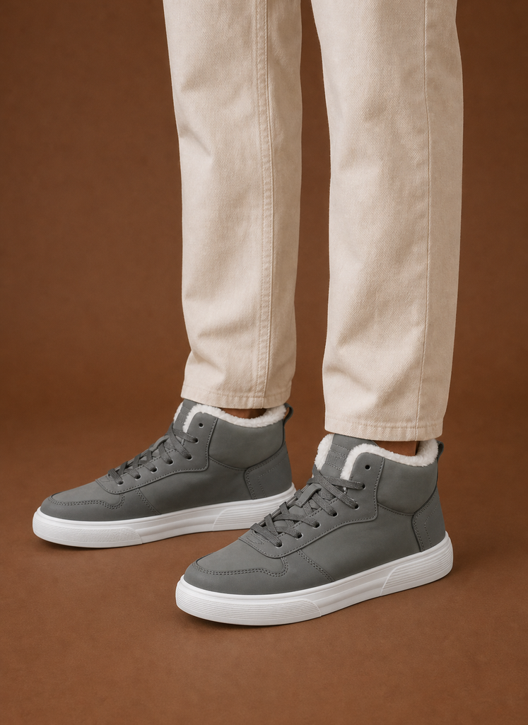 Men's Fleece Lined High Top Winter Sneakers | Areleon