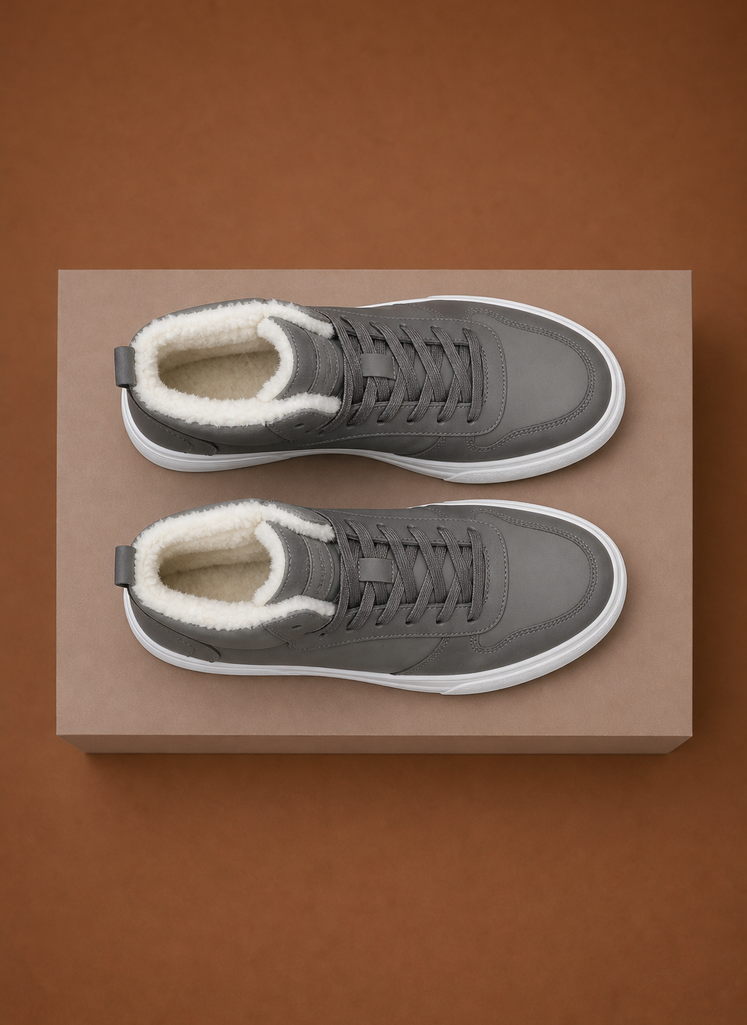 Men's Fleece Lined High Top Winter Sneakers | Areleon