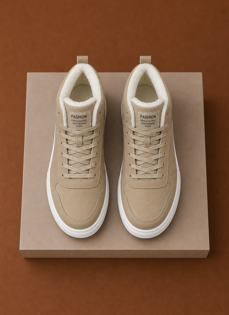 Men's Fleece Lined High Top Winter Sneakers | Areleon