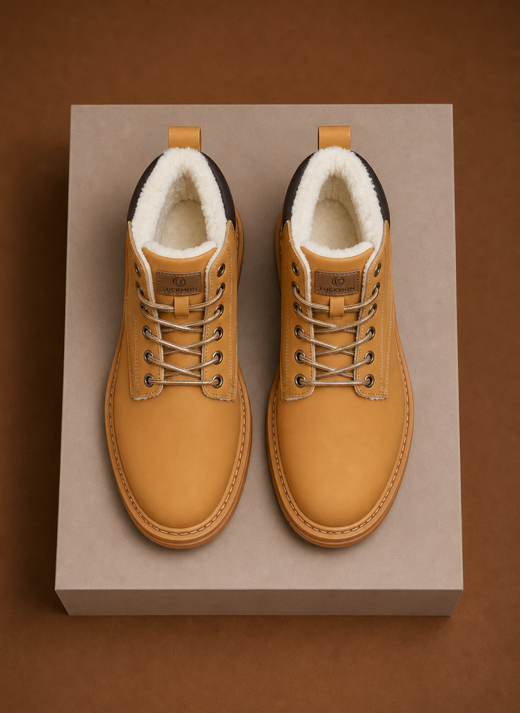 Men's Fur Lined Lace Up Winter Boots | Areleon